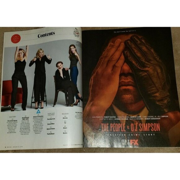 ENTERTAINMENT WEEKLY january 22, 2016 DAVID BOWIE cover - Picture 2 of 2